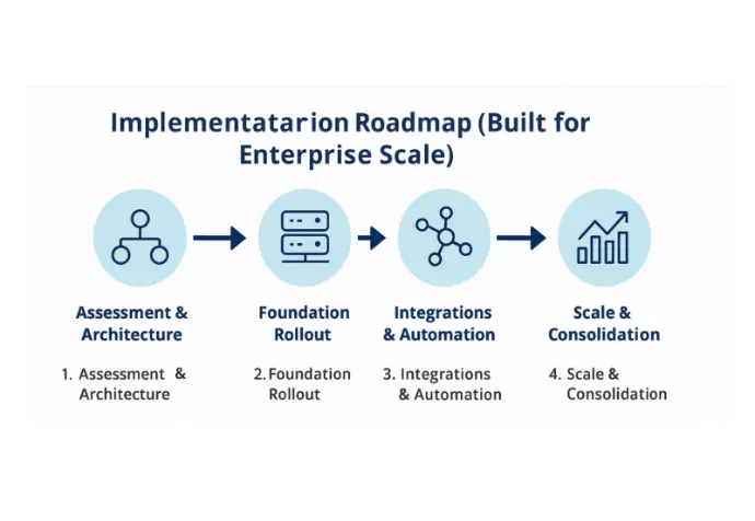 خارطة تنفيذ نظام أودو إنتربرايز ERP للشركات الكبرى