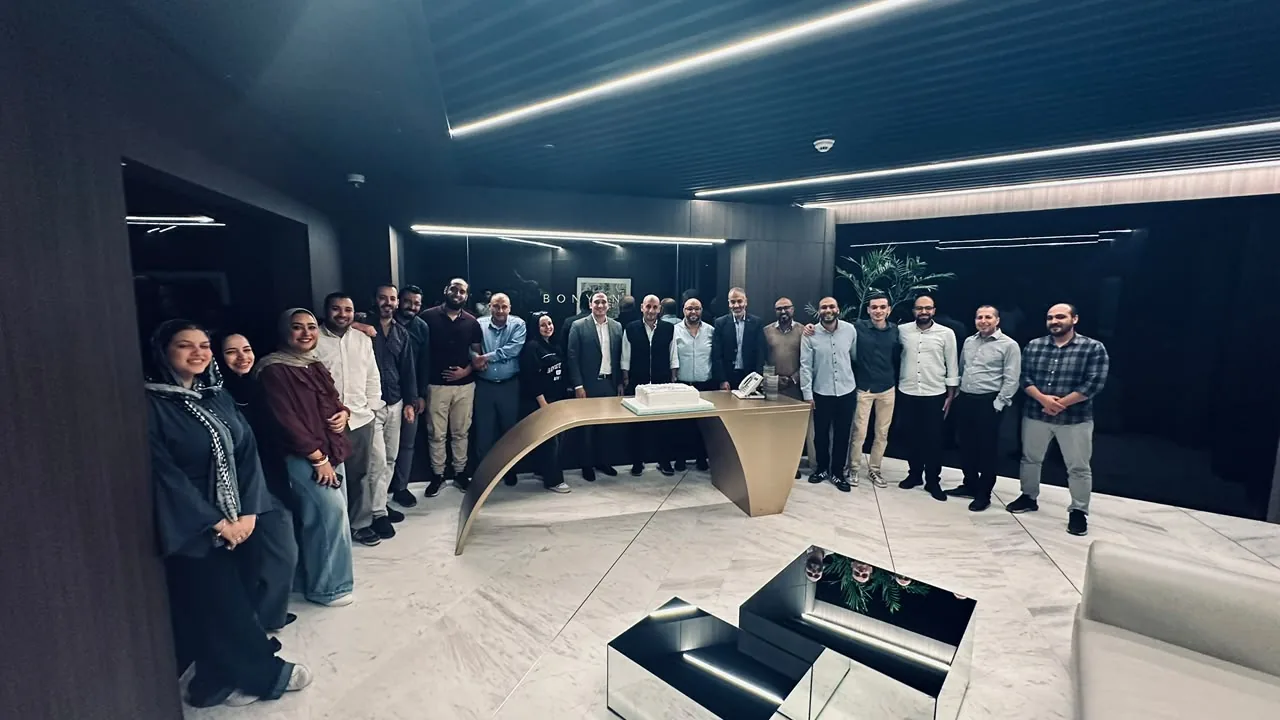 Bonyan and Perfect Tech project teams at the Odoo go-live celebration